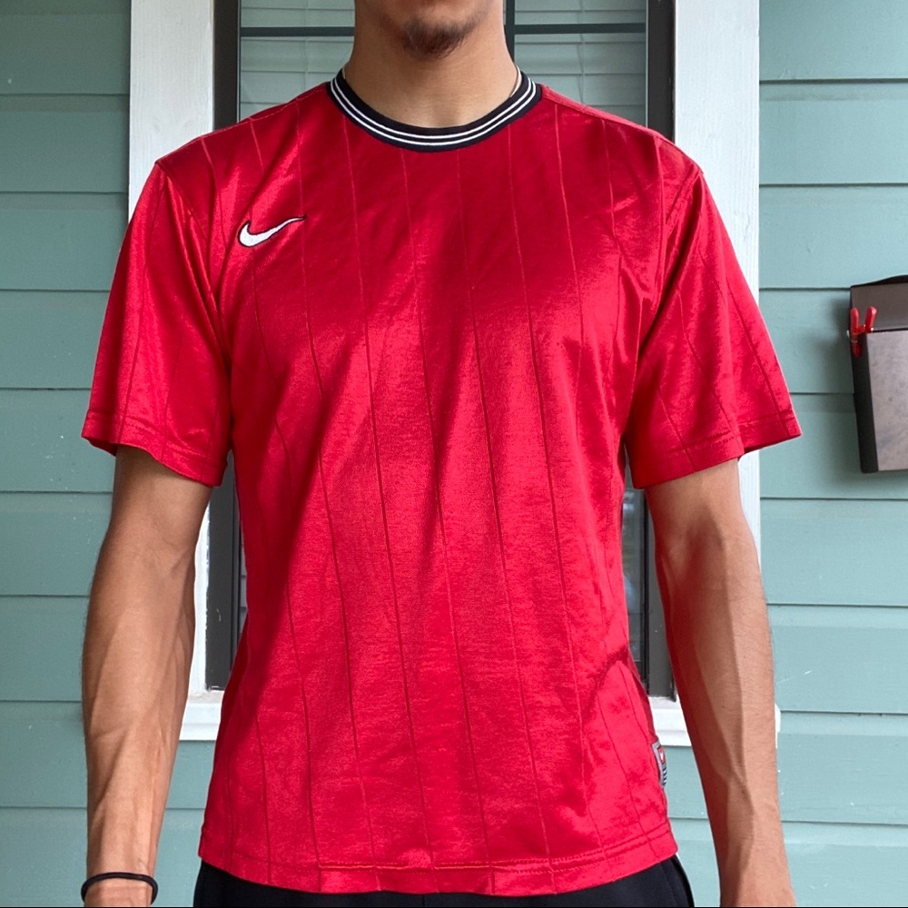 Vintage y2k red Nike athletic shirt